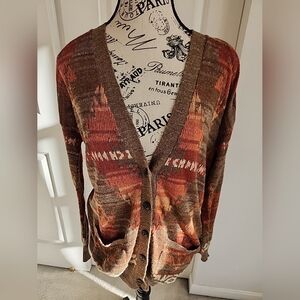 Vintage Ralph Lauren Denim & Supply Aztec Cardigan SZ M